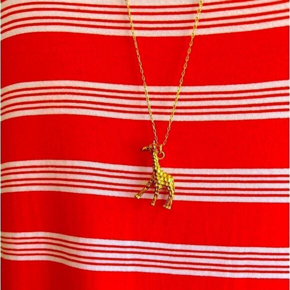 J.Crew Giraffe Charm Necklace - Picture 1 of 6